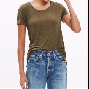 Madewell Anthem Crew Neck Tee Olive
